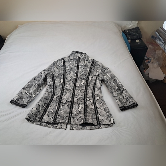 Andrew Gn Suit Jacket Black/White Size 40(M) - Picture 16 of 16